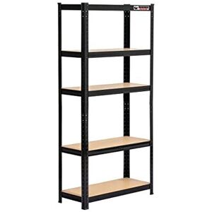 Rhino - 5 Tier HeavyDuty - Black - 150x75x30cm - Shelves Rhino - 5 Tier HeavyDuty - Black - 150x75x30cm - Shelves
