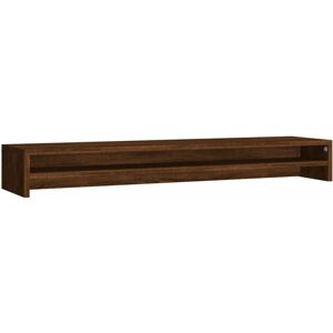vidaXL Monitor Stand Brown Oak Engineered Wood - Monitor Stand vidaXL Monitor Stand Brown Oak Engineered Wood - Monitor Stand