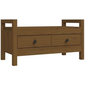(Honey brown, 80 x 40 x 43 cm) vidaXL Solid Wood Pine Hall Bench Chair Multi Col (Honey brown, 80 x 40 x 43 cm) vidaXL Solid Wood Pine Hall Bench Chair Multi Col