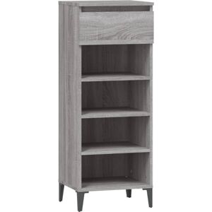 vidaXL Grey Sonoma Shoe Rack - Shoe Storage Cabinet with Shelves vidaXL Grey Sonoma Shoe Rack - Shoe Storage Cabinet with Shelves