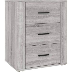(Grey sonoma) vidaXL Bedside Cabinet Engineered Wood End Table Telephone Stand M (Grey sonoma) vidaXL Bedside Cabinet Engineered Wood End Table Telephone Stand M