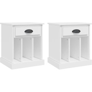 (white, 2 pcs) vidaXL Bedside Cabinets Bedside Table Nightstand Telephone Stand (white, 2 pcs) vidaXL Bedside Cabinets Bedside Table Nightstand Telephone Stand