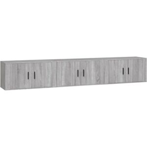 vidaXL Wall-mounted Grey Sonoma TV Cabinet - TV storage furniture vidaXL Wall-mounted Grey Sonoma TV Cabinet - TV storage furniture