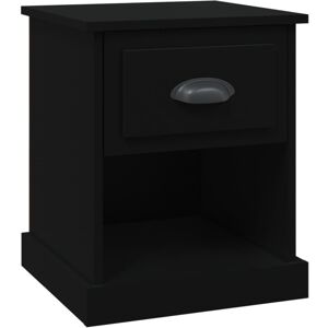 (black, 1 pcs) vidaXL Bedside Cabinet Side Table Nightstand Side Cabinet Enginee (black, 1 pcs) vidaXL Bedside Cabinet Side Table Nightstand Side Cabinet Enginee