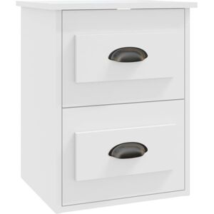(white, 1 pcs) vidaXL Wall-mounted Bedside Cabinets Floating Storage Cabinets Ha (white, 1 pcs) vidaXL Wall-mounted Bedside Cabinets Floating Storage Cabinets Ha