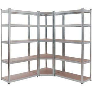 AREBOS Heavy duty corner shelf combination up to 875 kg load capacity Easy t AREBOS Heavy duty corner shelf combination up to 875 kg load capacity Easy t