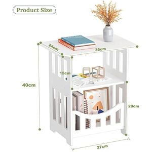 Unbranded (36*24*40cm) Bedside Table Cabinet Side End Table Nightstand Storage Organizer H Unbranded (36*24*40cm) Bedside Table Cabinet Side End Table Nightstand Storage Organizer H