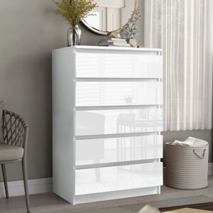 Unbranded (5 Drawers Chest White) Chest Of Drawers Bedroom Furniture Storage Bedside 2 to Unbranded (5 Drawers Chest White) Chest Of Drawers Bedroom Furniture Storage Bedside 2 to