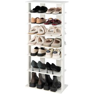 Costway 7 Tiers Tall Shoe Rack Space Saving Shoe Stand Shelf for 14 Pairs Costway 7 Tiers Tall Shoe Rack Space Saving Shoe Stand Shelf for 14 Pairs