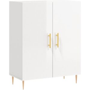 vidaXL Sideboard Storage Cabinet Cupboard High Gloss White Engineered Wood vidaXL Sideboard Storage Cabinet Cupboard High Gloss White Engineered Wood