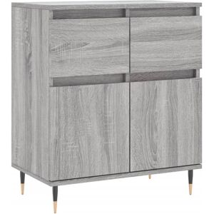 vidaXL Sideboard Storage Side Cabinet Cupboard Grey Sonoma Engineered Wood vidaXL Sideboard Storage Side Cabinet Cupboard Grey Sonoma Engineered Wood