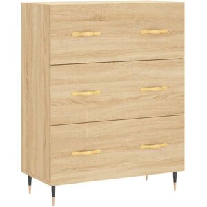vidaXL Sideboard Storage Side Cabinet Cupboard Sonoma Oak Engineered Wood vidaXL Sideboard Storage Side Cabinet Cupboard Sonoma Oak Engineered Wood