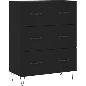 vidaXL Sideboard Storage Cabinet Cupboard Side Cabinet Black Engineered Wood vidaXL Sideboard Storage Cabinet Cupboard Side Cabinet Black Engineered Wood