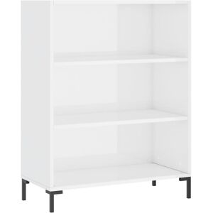 (high gloss white) vidaXL Bookcase Display Cabinet Sideboard Bookshelf Brown Oak (high gloss white) vidaXL Bookcase Display Cabinet Sideboard Bookshelf Brown Oak