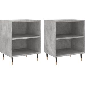 (concrete grey, 2 pcs) vidaXL Bedside Cabinet Bedside Table Nightstand Sonoma Oa (concrete grey, 2 pcs) vidaXL Bedside Cabinet Bedside Table Nightstand Sonoma Oa