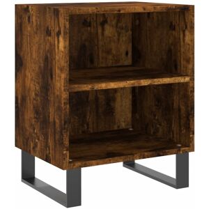 (smoked oak, 1 pcs) vidaXL Bedside Cabinet Bed Table Nightstand Side Table Black (smoked oak, 1 pcs) vidaXL Bedside Cabinet Bed Table Nightstand Side Table Black