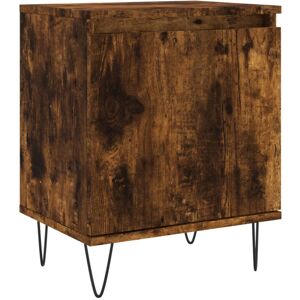 (smoked oak, 1 pcs) vidaXL Bedside Cabinets Bedside Table 2 pcs High Gloss White (smoked oak, 1 pcs) vidaXL Bedside Cabinets Bedside Table 2 pcs High Gloss White