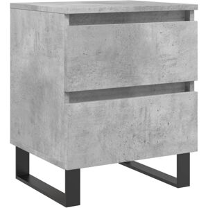 (concrete grey, 1 pcs) vidaXL Bedside Cabinets Side Table Nightstand 2 pcs Sonom (concrete grey, 1 pcs) vidaXL Bedside Cabinets Side Table Nightstand 2 pcs Sonom