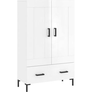 (high gloss white) vidaXL Highboard Sideboard Cupboard Side Cabinet Smoked Oak E (high gloss white) vidaXL Highboard Sideboard Cupboard Side Cabinet Smoked Oak E