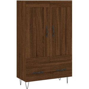 (brown oak) vidaXL Highboard Sideboard Storage Cabinet Side Cabinet White Engine (brown oak) vidaXL Highboard Sideboard Storage Cabinet Side Cabinet White Engine