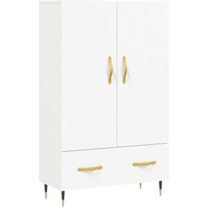 (white) vidaXL Highboard Sideboard Cupboard Side Cabinet Smoked Oak Engineered W (white) vidaXL Highboard Sideboard Cupboard Side Cabinet Smoked Oak Engineered W