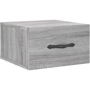 vidaXL Wall-mounted Bedside Cabinet Grey Sonoma - Bedside Cabinet vidaXL Wall-mounted Bedside Cabinet Grey Sonoma - Bedside Cabinet