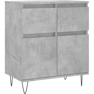 vidaXL Sideboard Storage Side Cabinet Cupboard Concrete Grey Engineered Wood vidaXL Sideboard Storage Side Cabinet Cupboard Concrete Grey Engineered Wood