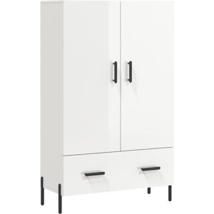 (high gloss white) vidaXL Highboard Sideboard Cupboard Side Cabinet Grey Sonoma (high gloss white) vidaXL Highboard Sideboard Cupboard Side Cabinet Grey Sonoma