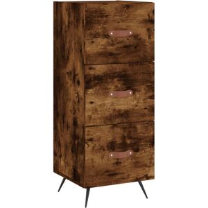 vidaXL Sideboard Storage Side Cabinet Cupboard Smoked Oak Engineered Wood vidaXL Sideboard Storage Side Cabinet Cupboard Smoked Oak Engineered Wood