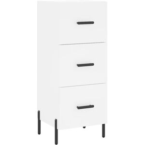 vidaXL Sideboard Storage Cabinet Cupboard Side Cabinet White Engineered Wood vidaXL Sideboard Storage Cabinet Cupboard Side Cabinet White Engineered Wood