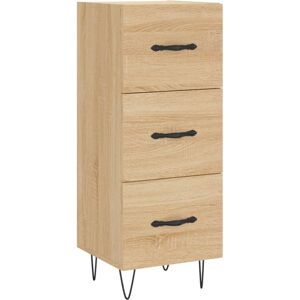 vidaXL Sideboard Storage Side Cabinet Cupboard Sonoma Oak Engineered Wood vidaXL Sideboard Storage Side Cabinet Cupboard Sonoma Oak Engineered Wood