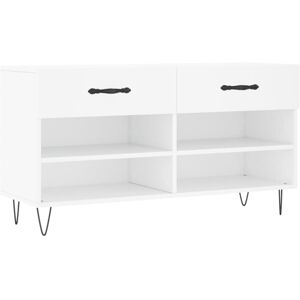 vidaXL White Shoe Bench with Storage - 102x35x55 cm vidaXL White Shoe Bench with Storage - 102x35x55 cm