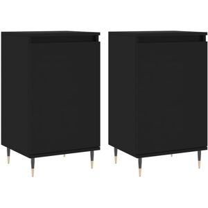 (black, 2 pcs) vidaXL Sideboard Storage Cabinet Cupboard Side Cabinet White Engi (black, 2 pcs) vidaXL Sideboard Storage Cabinet Cupboard Side Cabinet White Engi