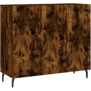 (smoked oak) vidaXL Sideboard Storage Cabinet Side Cabinet Concrete Grey Enginee (smoked oak) vidaXL Sideboard Storage Cabinet Side Cabinet Concrete Grey Enginee