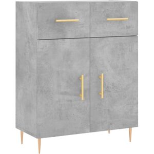 (concrete grey) vidaXL Sideboard Storage Cabinet Cupboard High Gloss White Engin (concrete grey) vidaXL Sideboard Storage Cabinet Cupboard High Gloss White Engin