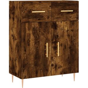 (smoked oak) vidaXL Sideboard Storage Cabinet Cupboard High Gloss White Engineer (smoked oak) vidaXL Sideboard Storage Cabinet Cupboard High Gloss White Engineer