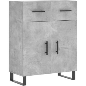 vidaXL Concrete Grey Sideboard 69.5x34x90 cm Engineered Wood - Sideboard vidaXL Concrete Grey Sideboard 69.5x34x90 cm Engineered Wood - Sideboard