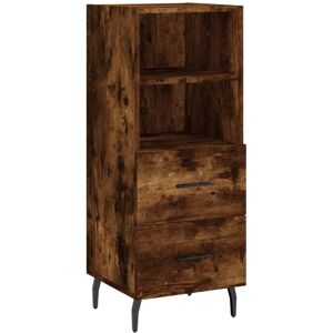 (smoked oak) vidaXL Sideboard Storage Cabinet Side Cabinet Cupboard White Engine (smoked oak) vidaXL Sideboard Storage Cabinet Side Cabinet Cupboard White Engine
