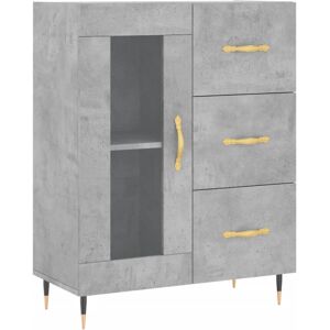(concrete grey) vidaXL Sideboard Storage Cabinet Cupboard High Gloss White Engin (concrete grey) vidaXL Sideboard Storage Cabinet Cupboard High Gloss White Engin