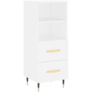 (white) vidaXL Sideboard Storage Cabinet Cupboard High Gloss White Engineered Wo (white) vidaXL Sideboard Storage Cabinet Cupboard High Gloss White Engineered Wo