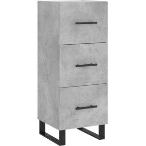 vidaXL Concrete Grey Sideboard - Storage Side Cabinet - 34.5x34x90 cm vidaXL Concrete Grey Sideboard - Storage Side Cabinet - 34.5x34x90 cm