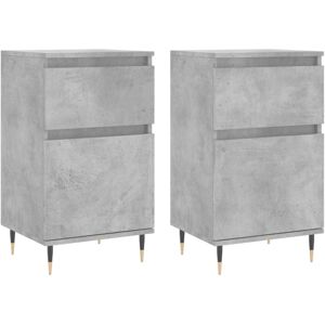 (concrete grey, 2 pcs) vidaXL Sideboard Storage Cabinet Cupboard Side Cabinet Wh (concrete grey, 2 pcs) vidaXL Sideboard Storage Cabinet Cupboard Side Cabinet Wh