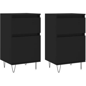 (black, 2 pcs) vidaXL Sideboard Storage Cabinet Cupboard Side Cabinet White Engi (black, 2 pcs) vidaXL Sideboard Storage Cabinet Cupboard Side Cabinet White Engi