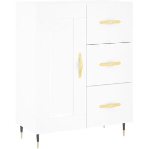 (white) vidaXL Sideboard Storage Side Cabinet Cupboard Smoked Oak Engineered Woo (white) vidaXL Sideboard Storage Side Cabinet Cupboard Smoked Oak Engineered Woo