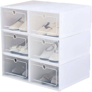 Unbranded 12x Plastic Shoe Storage Boxes Drawer Stackable Foldable Organiser Unbranded 12x Plastic Shoe Storage Boxes Drawer Stackable Foldable Organiser