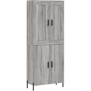 (grey sonoma) vidaXL Highboard Sideboard Storage Cabinet High Gloss White Engine (grey sonoma) vidaXL Highboard Sideboard Storage Cabinet High Gloss White Engine