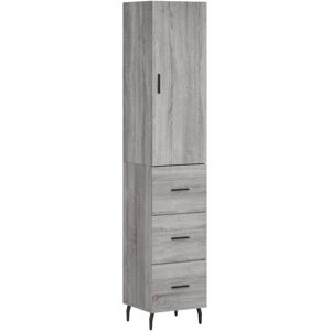 (grey sonoma, 3 drawers) vidaXL Highboard Sideboard Cupboard Side Board Storage (grey sonoma, 3 drawers) vidaXL Highboard Sideboard Cupboard Side Board Storage