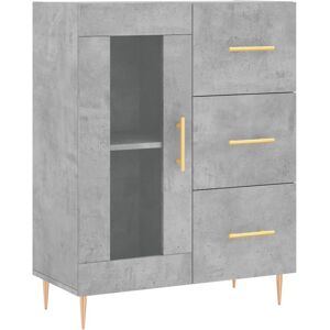 vidaXL Sideboard Storage Cabinet Side Cabinet Concrete Grey Engineered Wood vidaXL Sideboard Storage Cabinet Side Cabinet Concrete Grey Engineered Wood