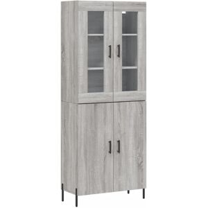 (grey sonoma, 2 doors) vidaXL Highboard Sideboard Tall Storage Cabinet Side Cabi (grey sonoma, 2 doors) vidaXL Highboard Sideboard Tall Storage Cabinet Side Cabi