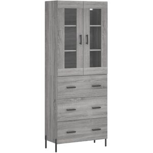 (grey sonoma, 3 drawers) vidaXL Highboard Sideboard Tall Storage Cabinet Side Ca (grey sonoma, 3 drawers) vidaXL Highboard Sideboard Tall Storage Cabinet Side Ca
